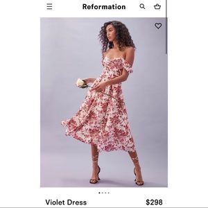 NWT REFORMATION VIOLET DRESS